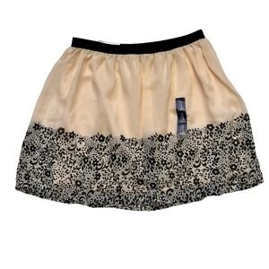 GAP‎ Women's Juniors Short Skater Skirt Sheer Lined Peach Sz Small - NWT